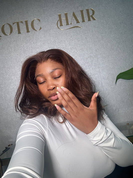 6by6 HD lace glueless Bodywave DD chocolate brown